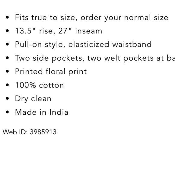 A.L.C. Henry Floral Printed Cotton Pants - Picture 14 of 14